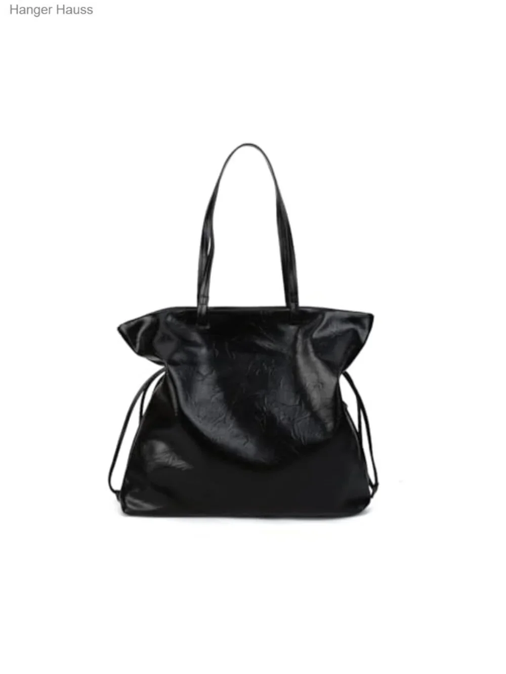 Large Faux Leather Tote Shoulder Bag Hobo with Side Pocket